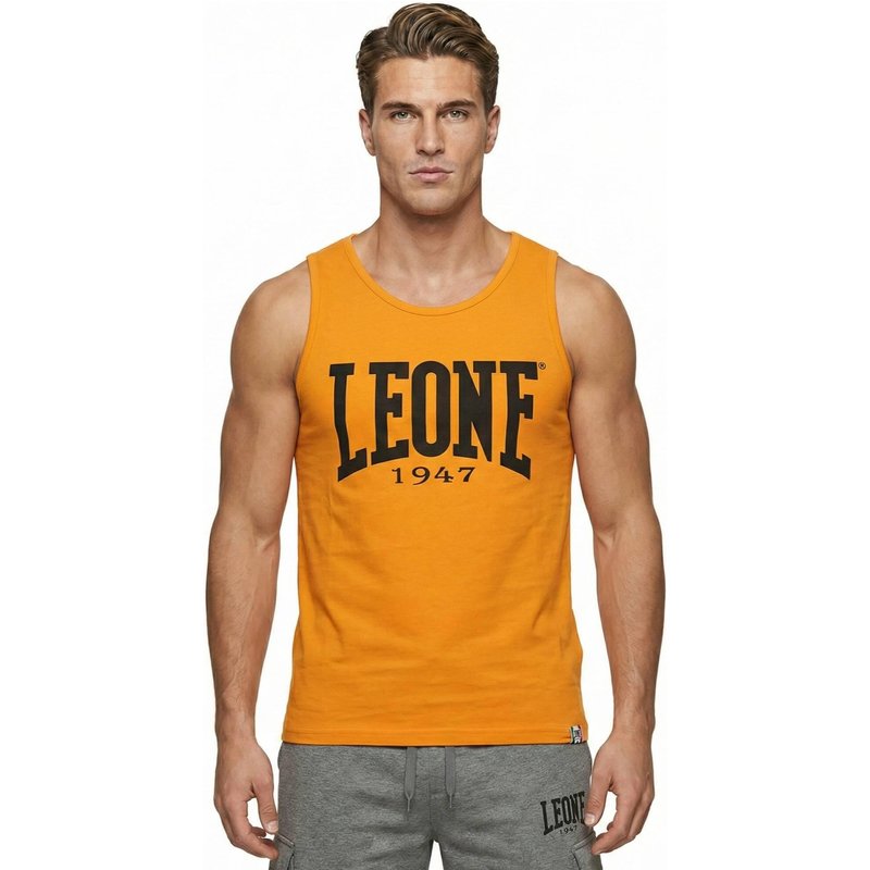 Leone 1947 Tanktop mit großem Boxlogo. Markantes Design fürs Training.