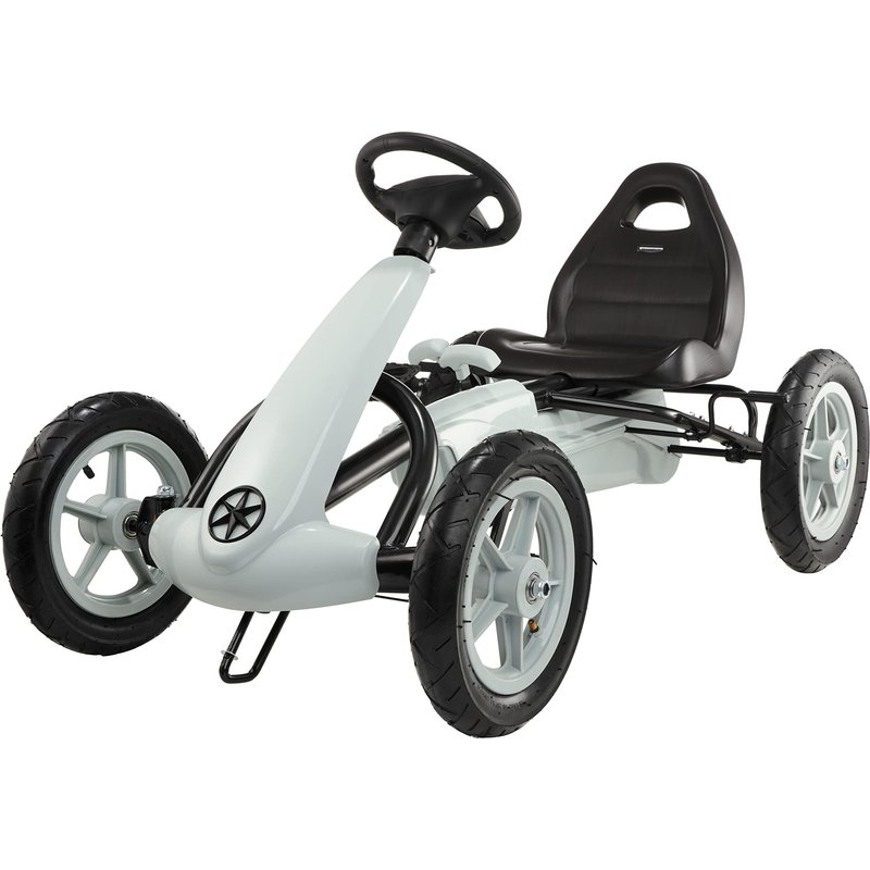 Pedal-Kart – Karting – Unisex – 30-cm-Räder, Doppelbremse – Evoque – Grau