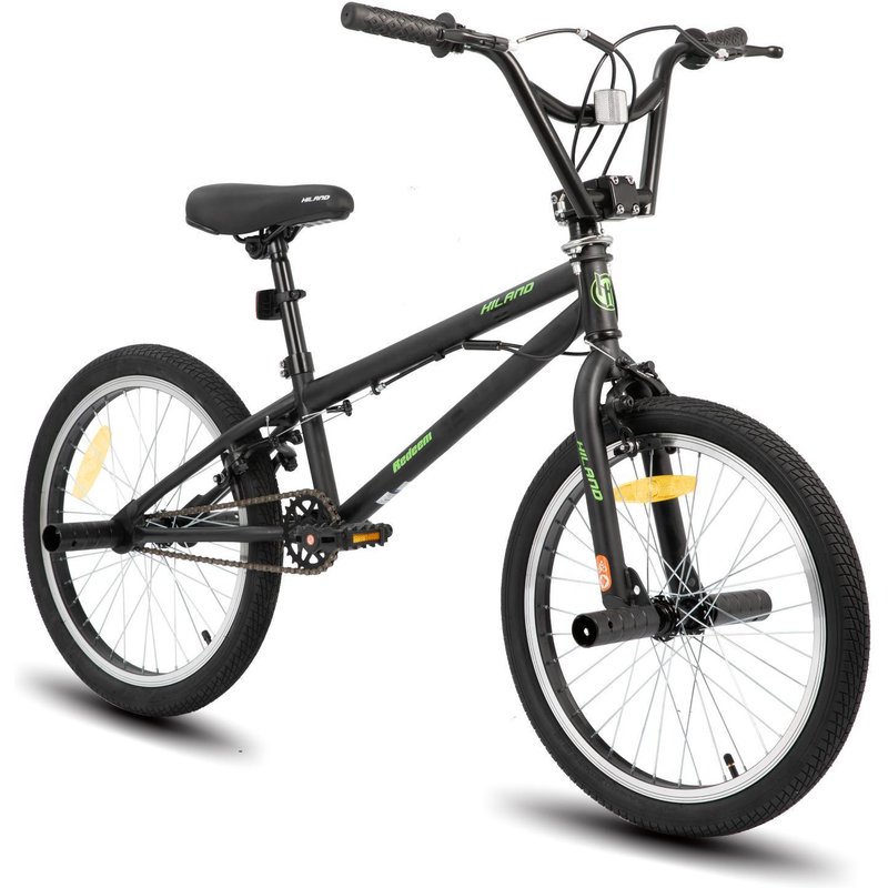 Jungen&Mädchen Rad Kinder BMX 20 Zoll, Einfachgang Pins 7-10 Jahre