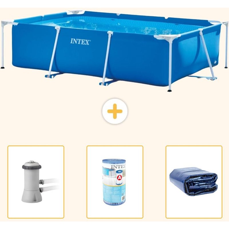 Rechteckiger Frame Pool - 300x200x75 cm - 4-teilig S21254