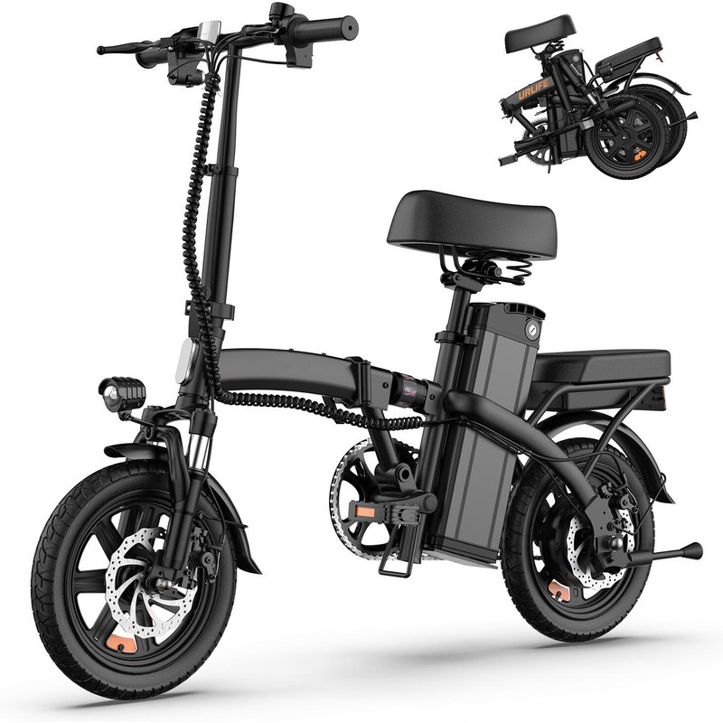 URLIFE F1L 14-Zoll-Klapp-E-Bike mit 48-V-7,5-Ah-Akku (40 km) und 250-W-Motor