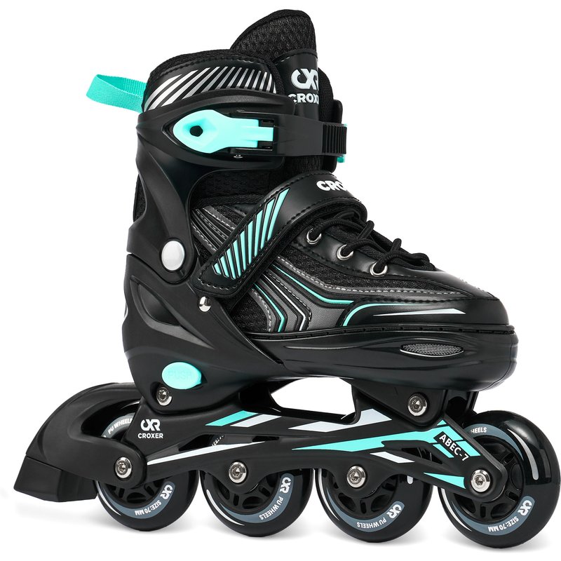Verstellbare Rollschuhe Optima Schwarz/Mint