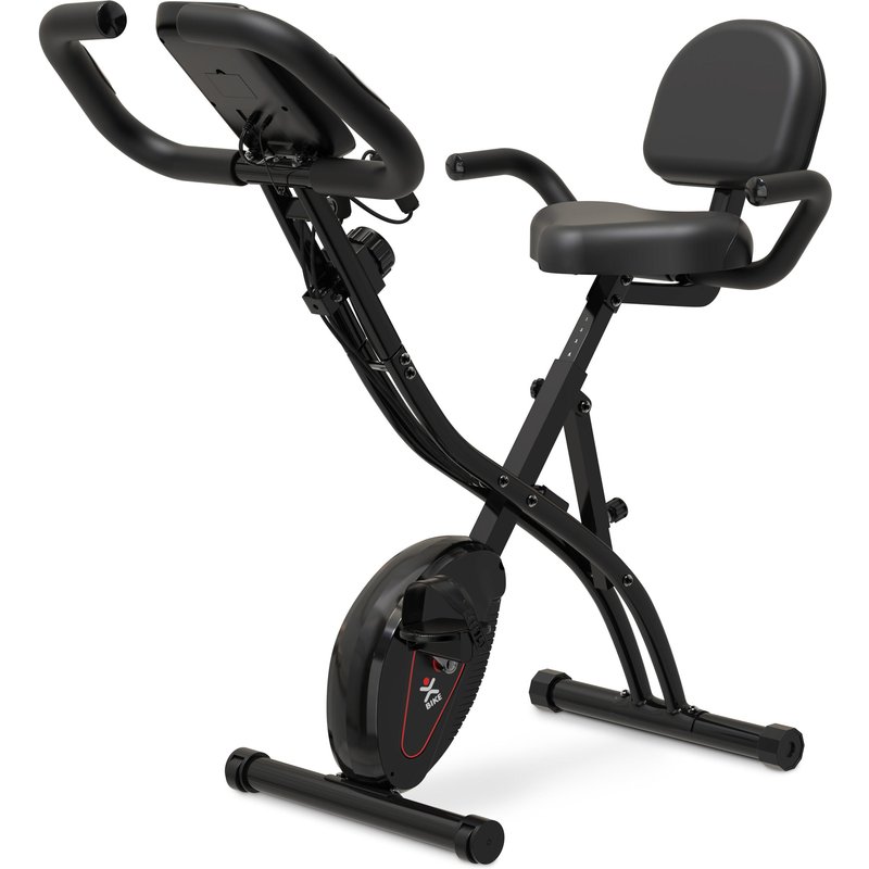 Heimtrainer Fahrrad klappbar mit 8 Widerstandsstufen & Pulsmesser bis 135 kg