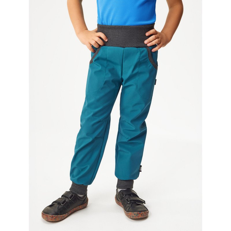 Softshell-Hose mit Fleece für Kinder Street, Kobalt