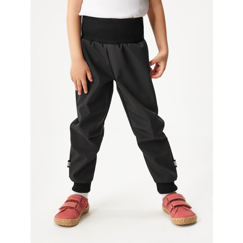 Softshell-Hose mit Fleece für Kleinkinder Street, Schwarz