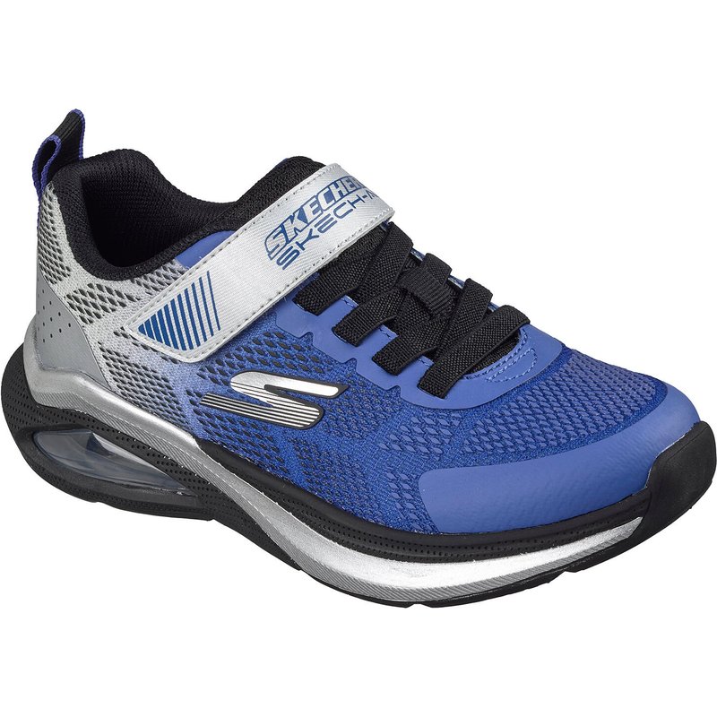 Skechers Kinder Microspec Max Velocity Sneaker 404110L BLSL Blue Silver
