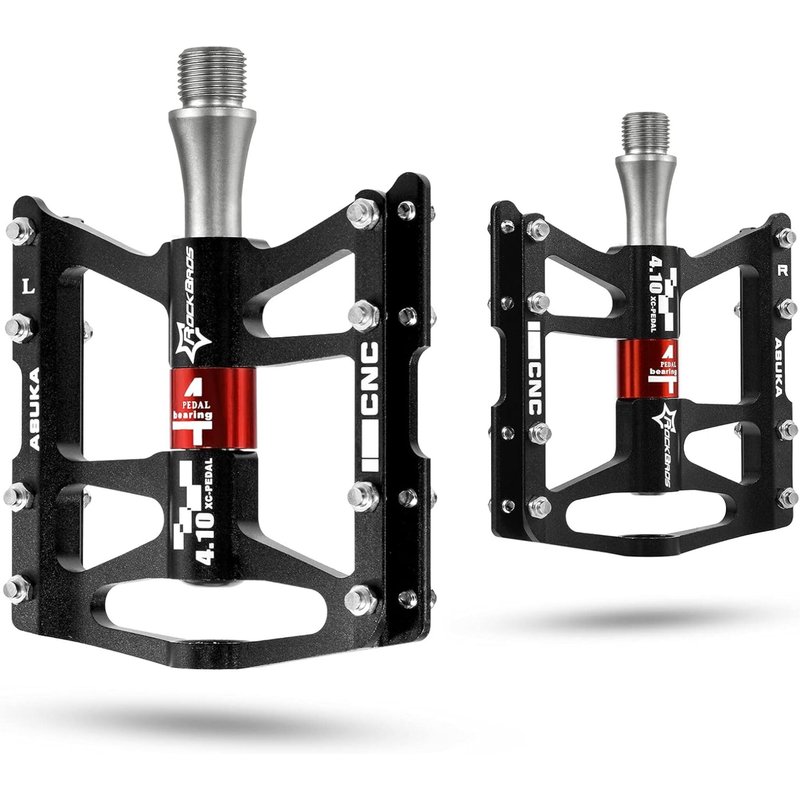 Fahrradpedale CNC-Aluminium 4-fach Kugellager rutschfest für MTB Rennrad