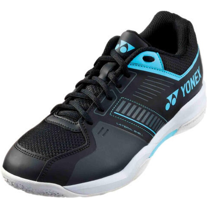 Herren - Badmintonschuhe - breit geschnitten - PC Strider Flow Wide - Schwarz