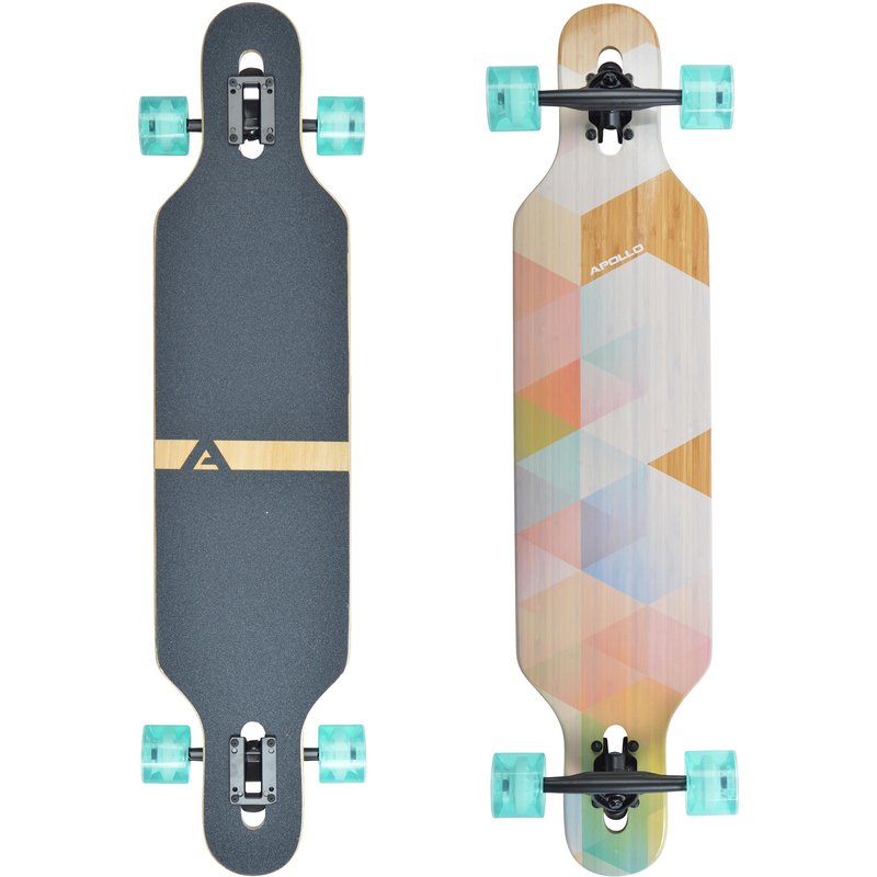 Twin Tip DT Longboard 39" aus mehrlagigem Holz für idealen Flex & Stabilität