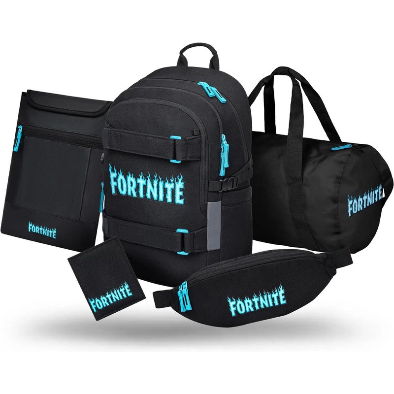 Skate Fortnite Blue Schulrucksack-Set 5tlg