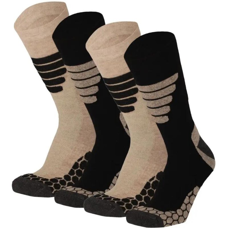 Wandersocken Coolmax® Wadenhöhe 4 Paar – Beige