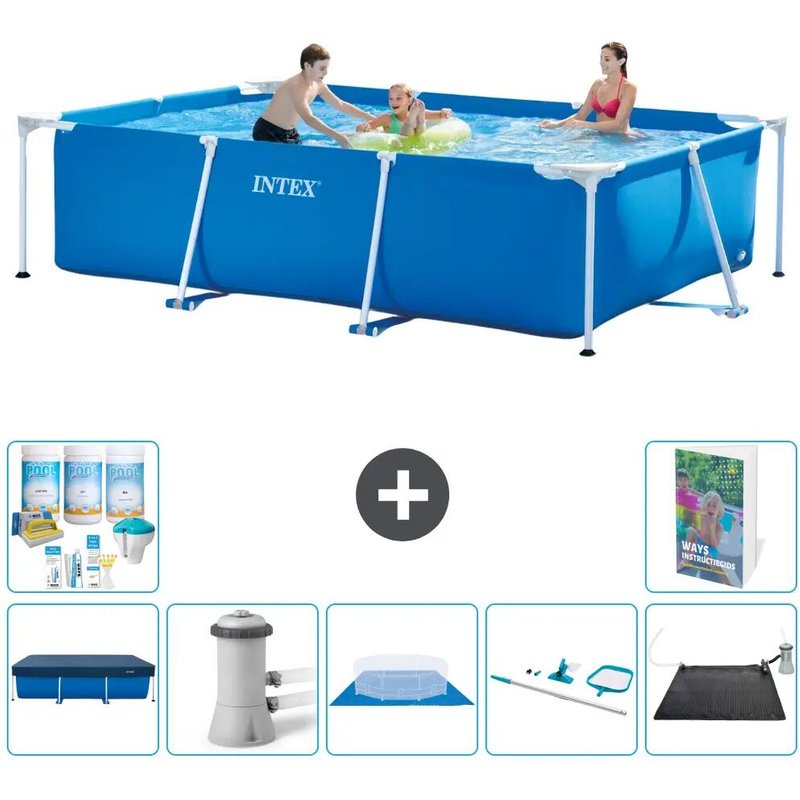Rechteckiger Frame Pool - 300x200x75 cm - 8-teilig S20041