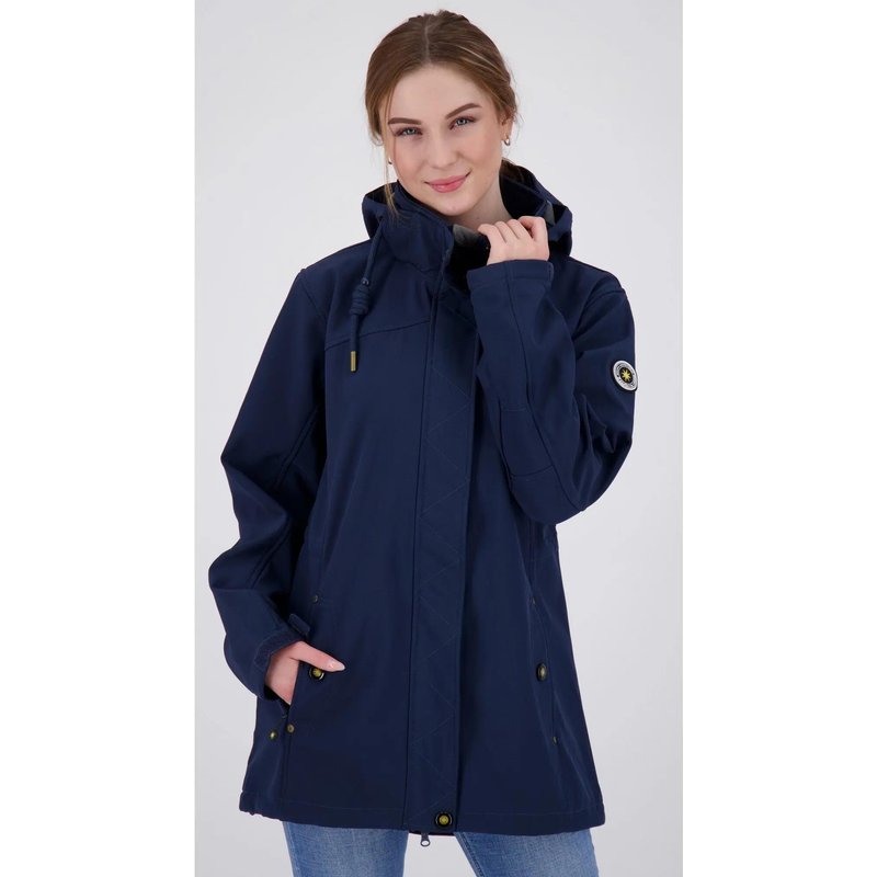 Damen - Wandern - Softshellmantel - winddicht - Ankerglutbrise