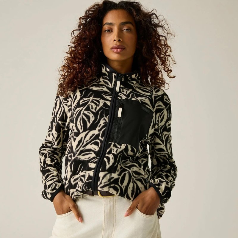Damen-Fleecejacke mit durchgehendem Reißverschluss von Frankie