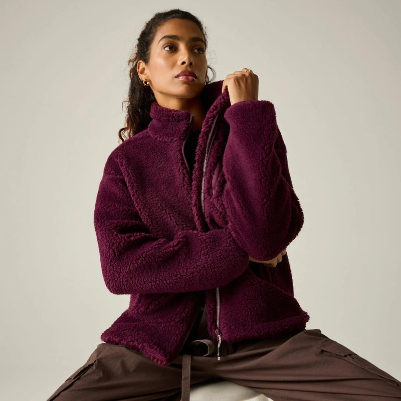 Roswind Damen-Fleecejacke mit durchgehendem Reißverschluss, wasserabweisend,