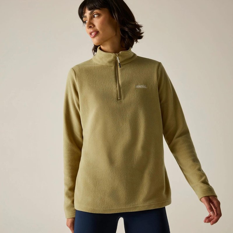 Sweethart Damen-Fleecejacke, leicht, mit halbem Reißverschluss, zum Wandern