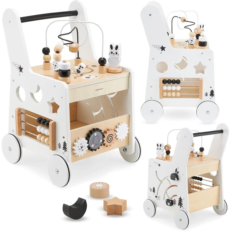 Laufwagen – unisex – 8-in-1, höhenverstellbarer Griff – natürlich
