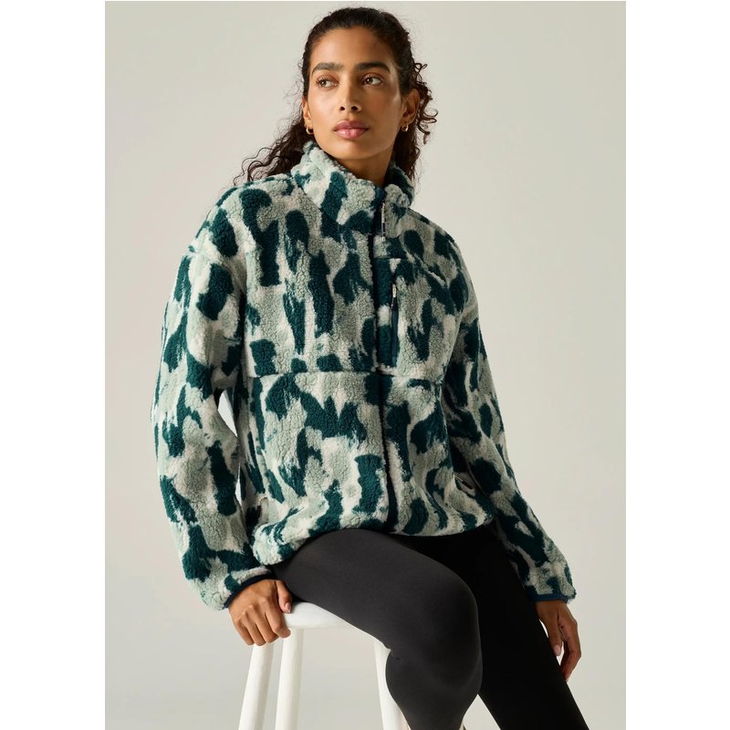 Roswind Damen-Fleecejacke mit durchgehendem Reißverschluss, wasserabweisend,