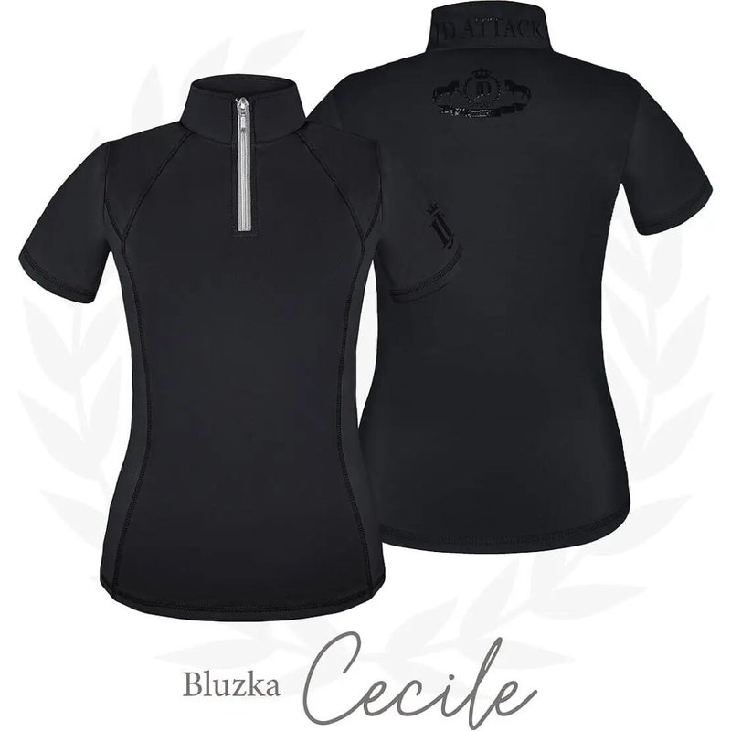 Damen Reitshirt Winter Sport Cecile Schwarz M