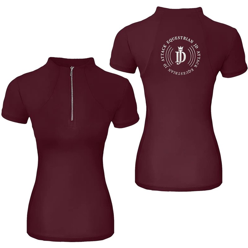 Damen Reitshirt Winter Sport Cathrine Bordeaux M