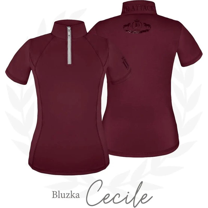 Damen Reitshirt Winter Sport Cecile Bordeaux XS
