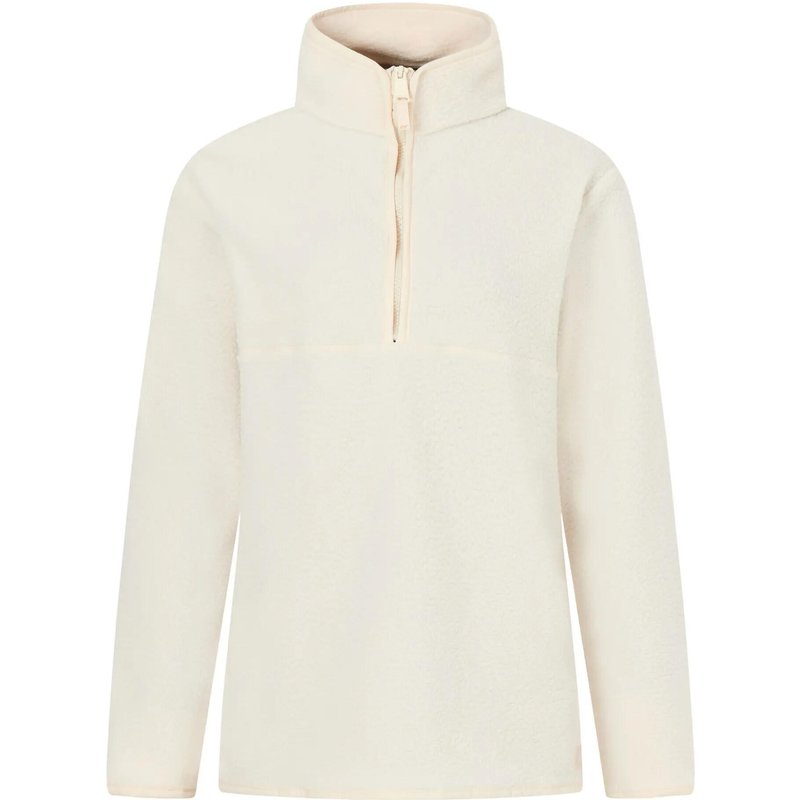 Damen-Fleecejacke von Frankie Borg mit halbem Reißverschluss