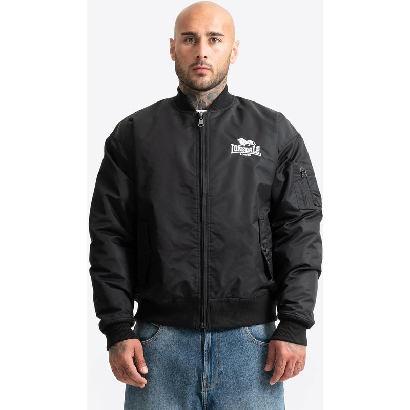 LONSDALE Herren Bomberjacke Boxy Fit TORKSEY