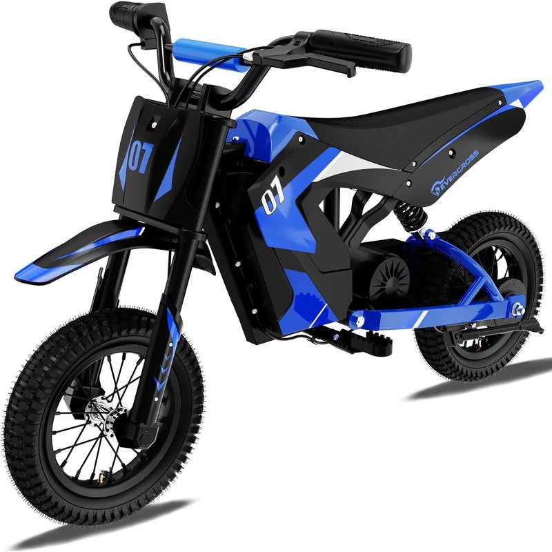 Elektromotorrad Kinder EV12M-12 Zoll-Federung - Trommelbremse-18km Reichweite