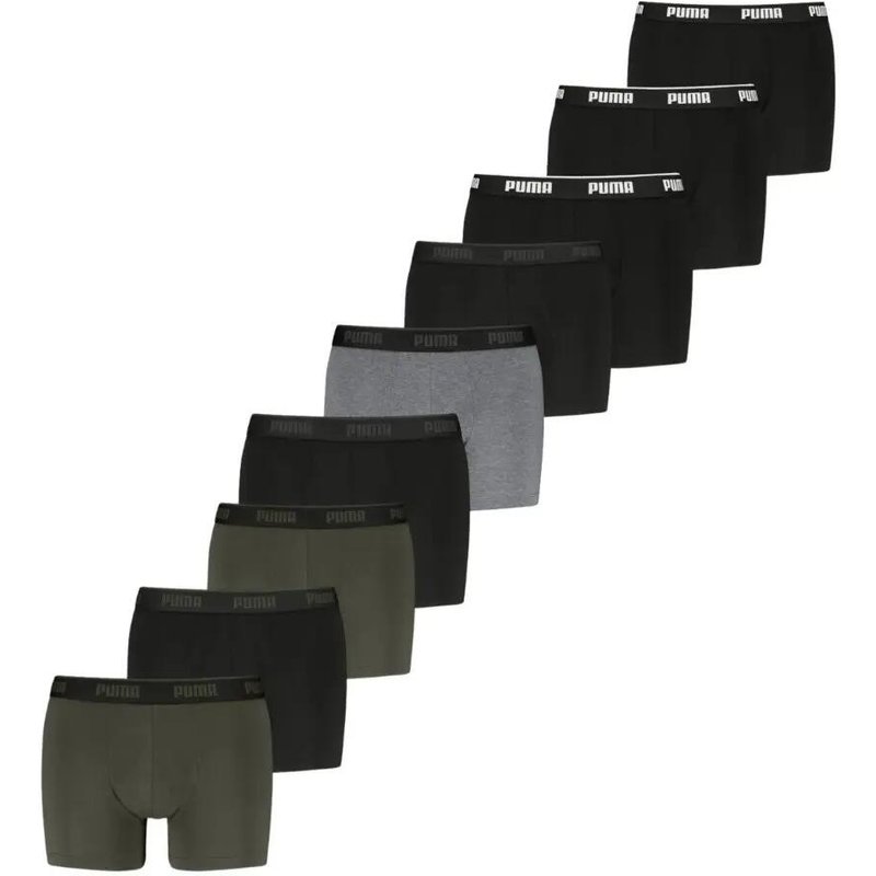 Boxers - 9er - pack Unterhose - Schwarz / Grün / Grau