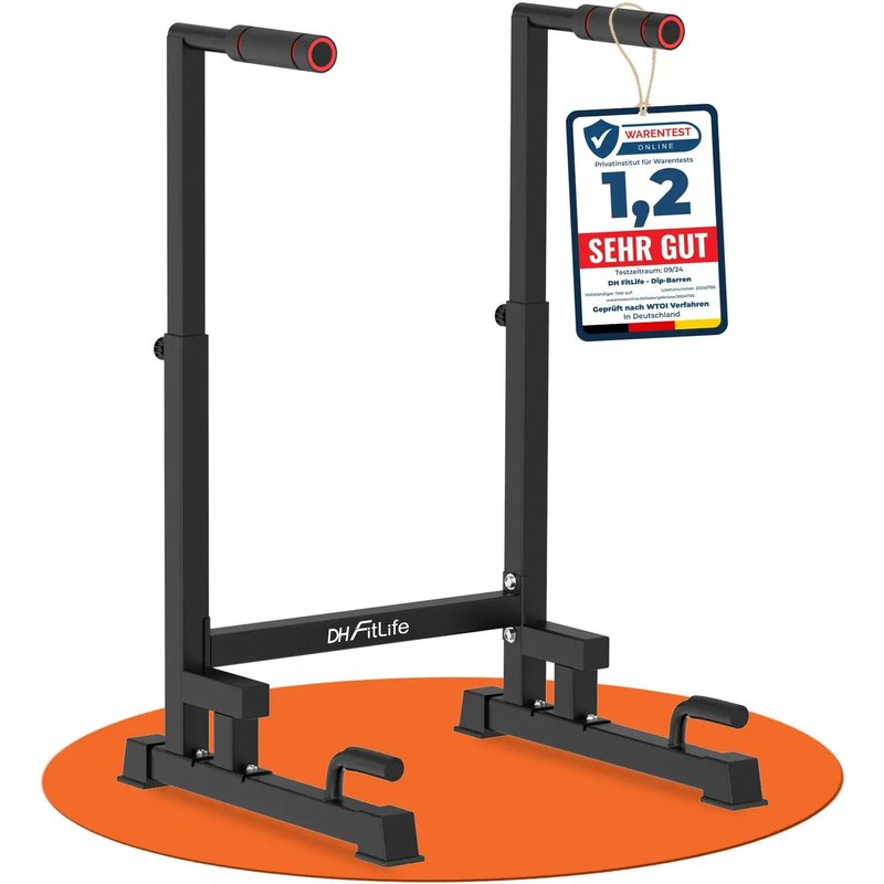 Dip Barren 100–130cm, 9-fach verstellbar, bis 200 kg
