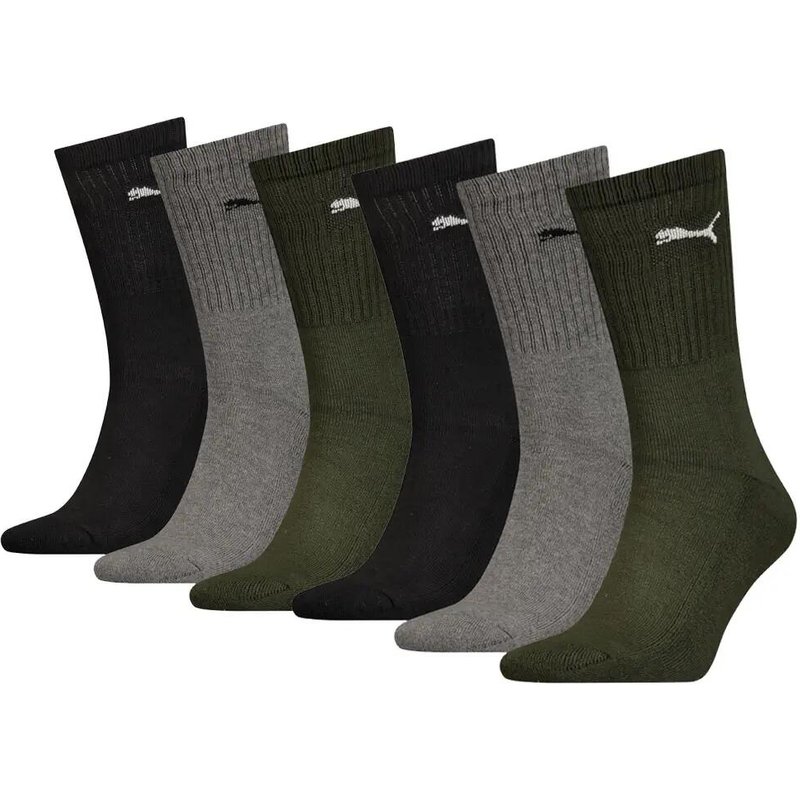 Unisex-Sportsocken - 6 Paar - Grüne Combo
