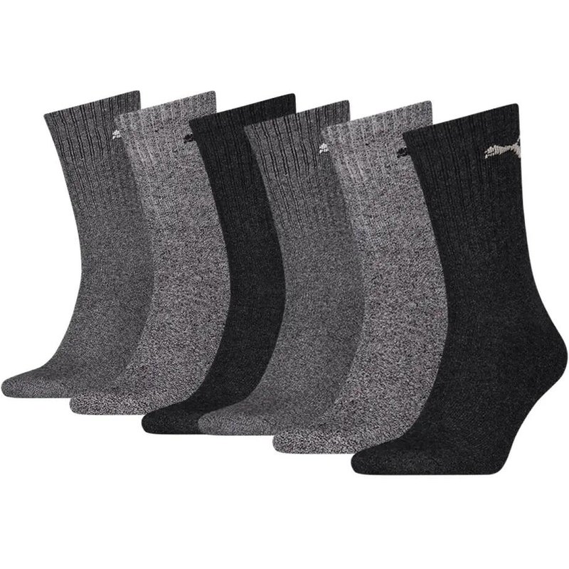 Unisex-Sportsocken - 6 Paar - Anthrazit/Grau