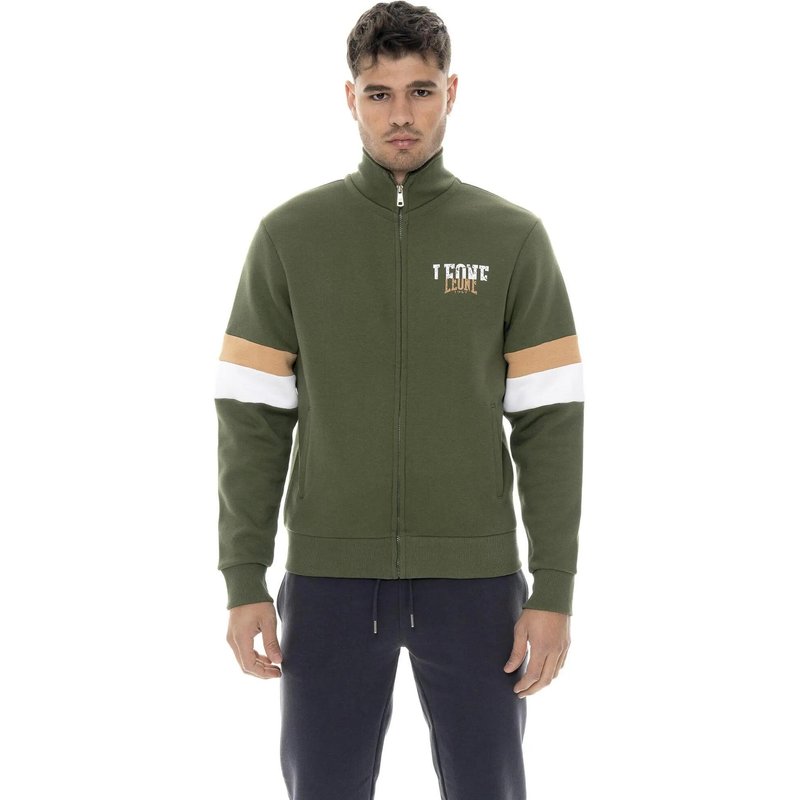 Sweatshirt Herren Leone 1947 Apparel Color Block Reißverschluss Logo