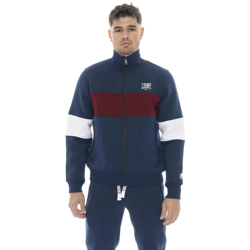 Sweatshirt Herren Leone 1947 Apparel Basic Reißverschluss Logo