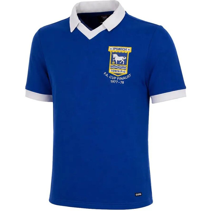 Ipswich Town FC 1977 - 78 - Fußballtrikot - Blau – COPA Football