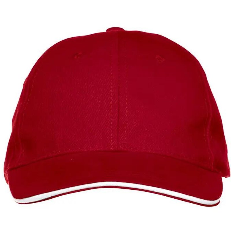 clique Junior-Basecap Davis Kids aus 100% Baumwoll-Twill rot