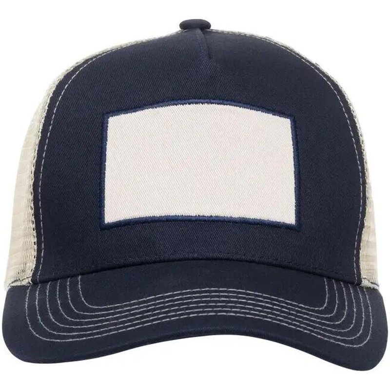 clique Trucker Patch Cap aus Baumwoll-Twill und Mesh - Dark Marineblau