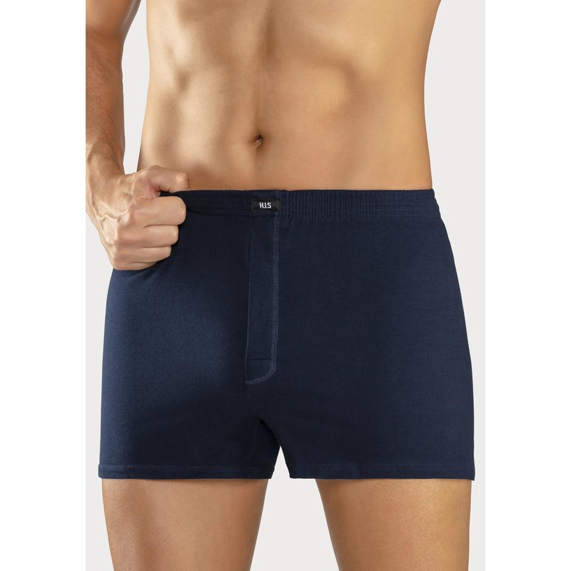 Herren H.I.S schlichter Boxer (2 Stück) aus weichem Baumwoll-Stretch