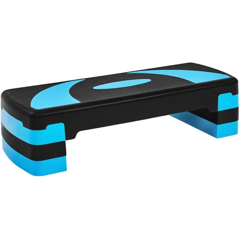 Aerobic-Stepper Steppbrett Höhenverstellbar für Zuhause/Büro Blau