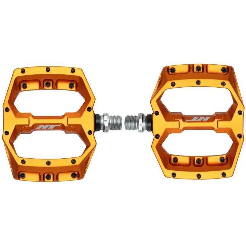 Paar flache Pedale HT Components Spider AF03 Orange