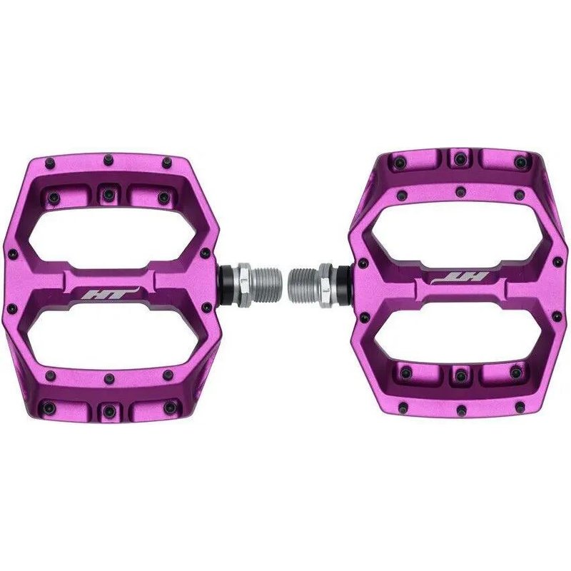 Paar flache Pedale HT Components Spider AF03 Violett