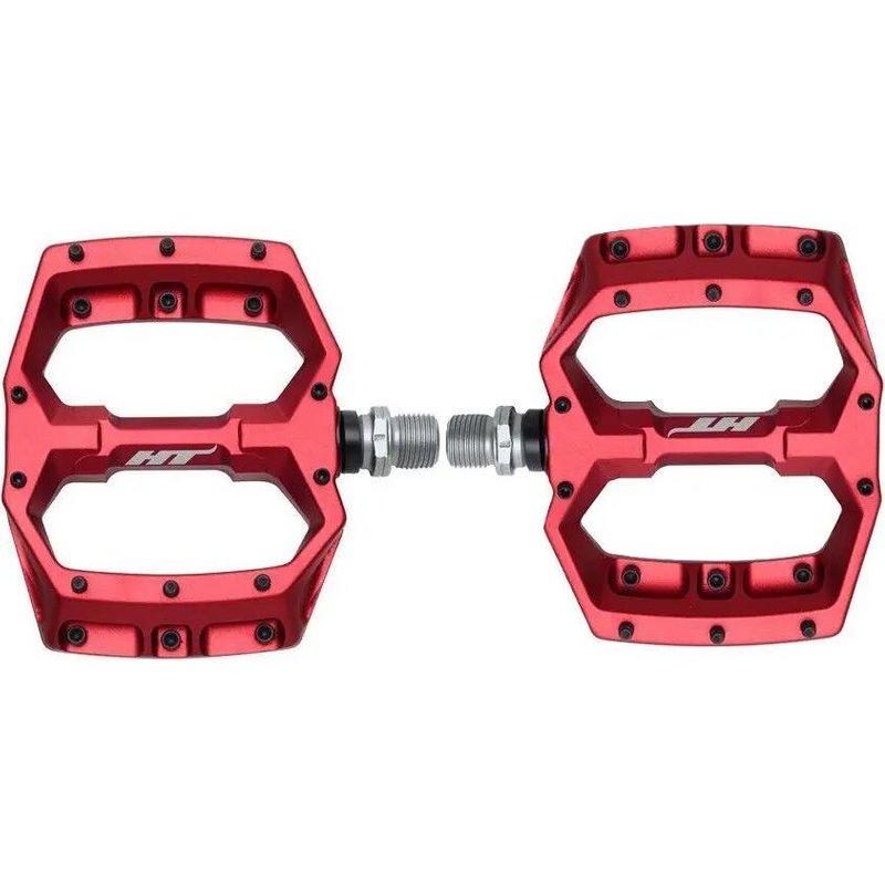 Paar flache Pedale HT Components Spider AF03 Rot