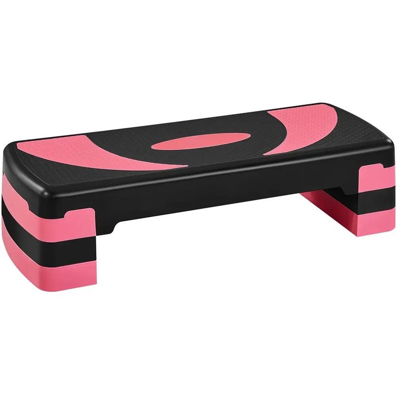 Aerobic-Stepper Steppbrett Höhenverstellbar für Zuhause/Büro Rot