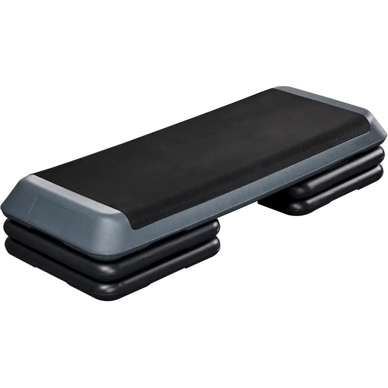 Höhenverstellbarer Aerobic-Stepper Steppbrett für Workout, Grau