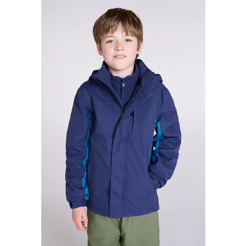 Kinder Wandern 3-in-1-Jacke Wasserdicht Atmungsaktiv Kapuze - Cannonball