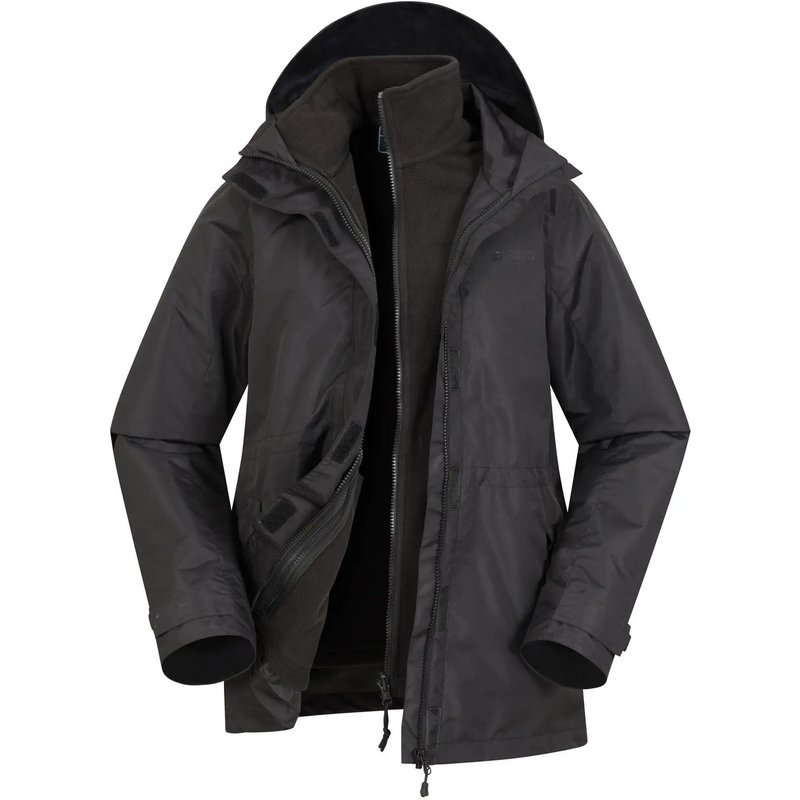 Damen Wandern 3-in-1-Jacke Wasserdicht Atmungsaktiv - Fell II