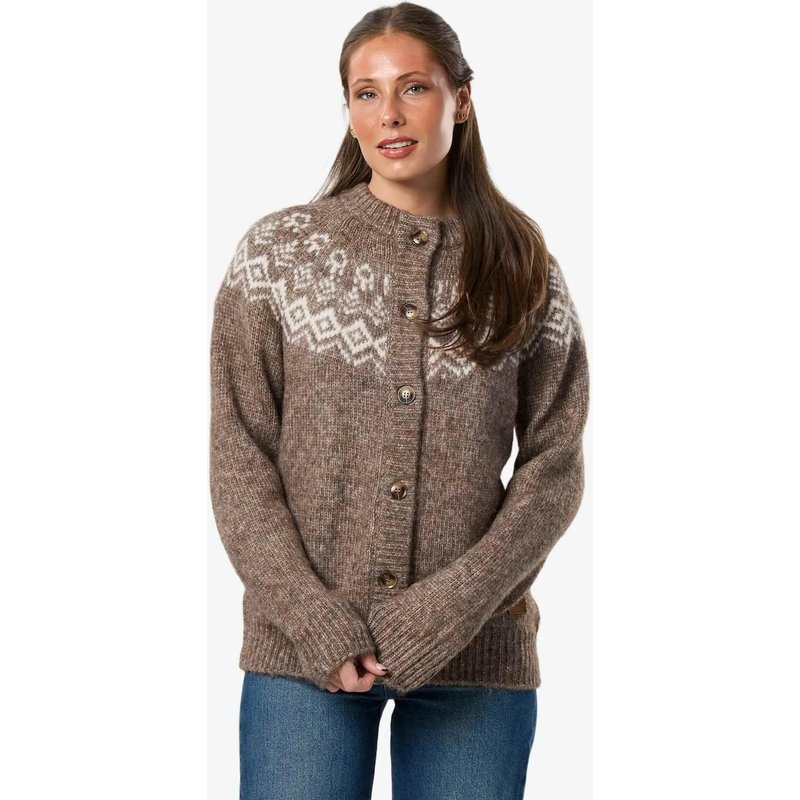 Damen Strickjacke Pullover Lofoten Wollstrick