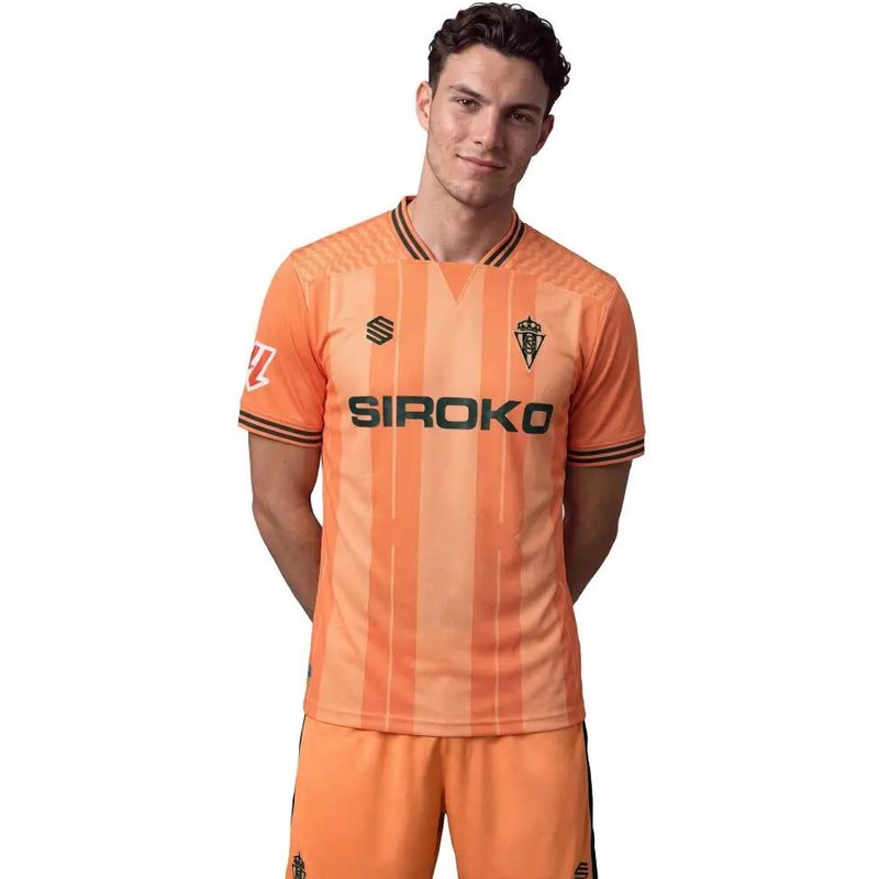Men adult official real sporting de gijón goalkeeper third jersey RSG Third Tee