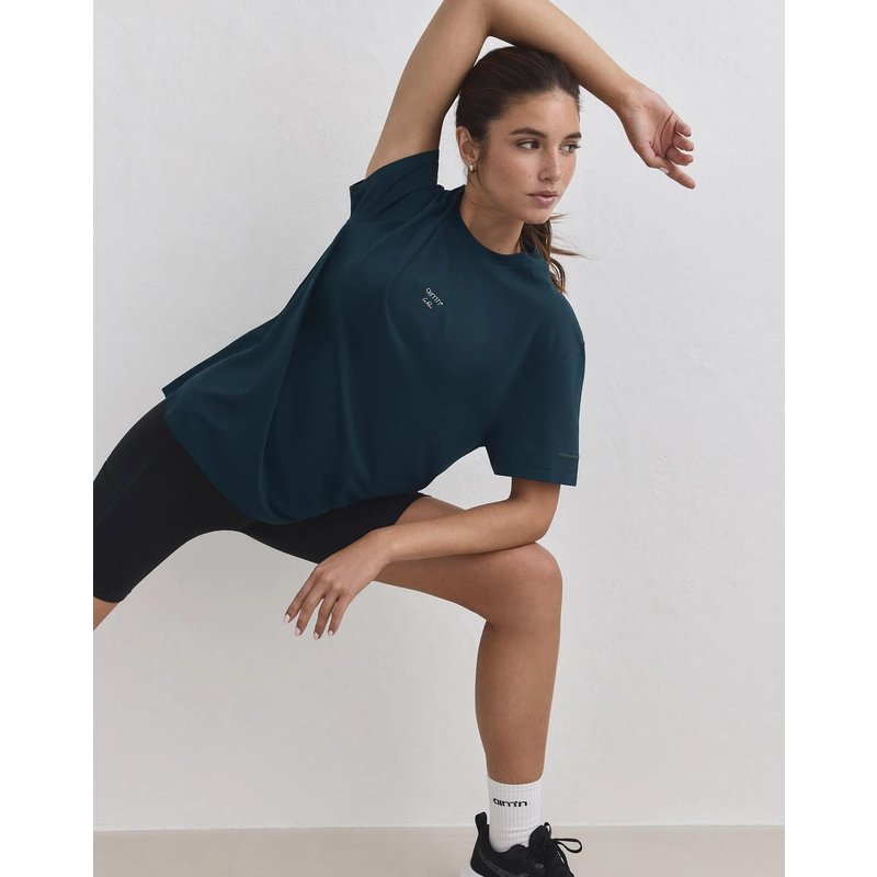 Damen Laufshirt Nahtlos Schnelltrocknend Le Run Lagune