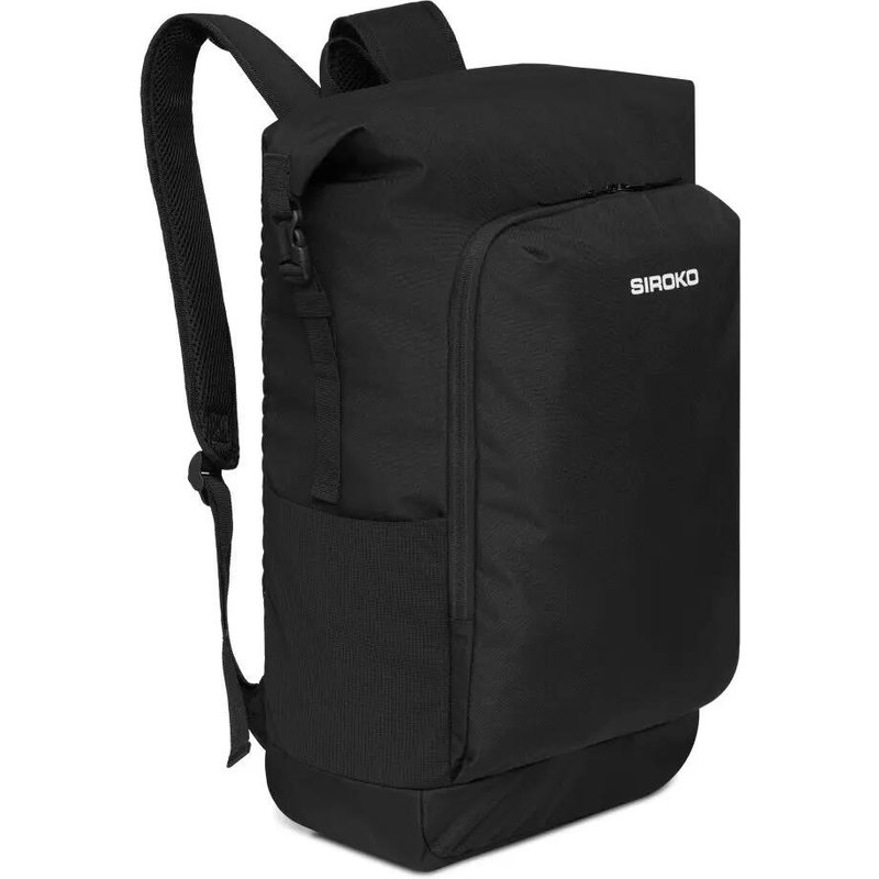 Men & Women roll-top backpack 25l Backpack 25L Black